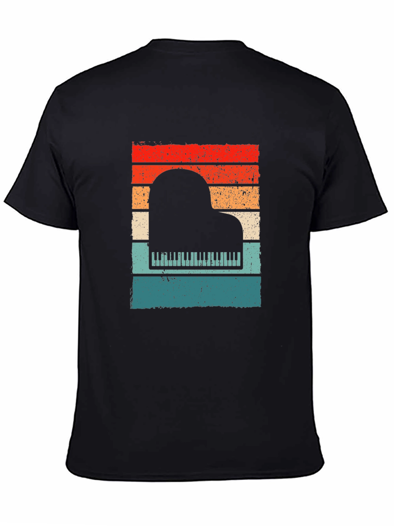Retro Piano Sunset T-Shirt