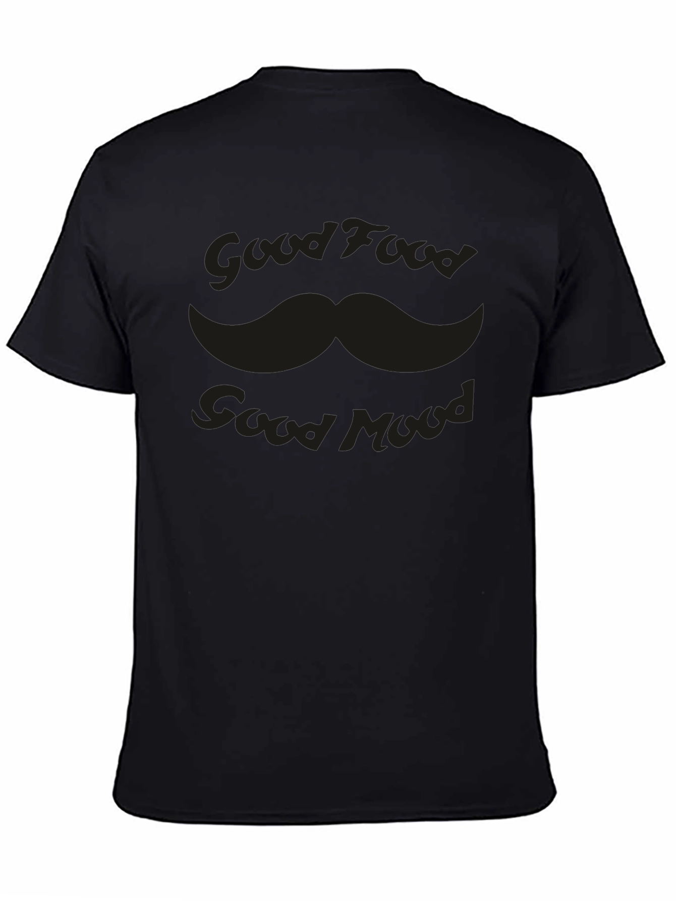 Good Food Good Mood Graphic Tee - Black