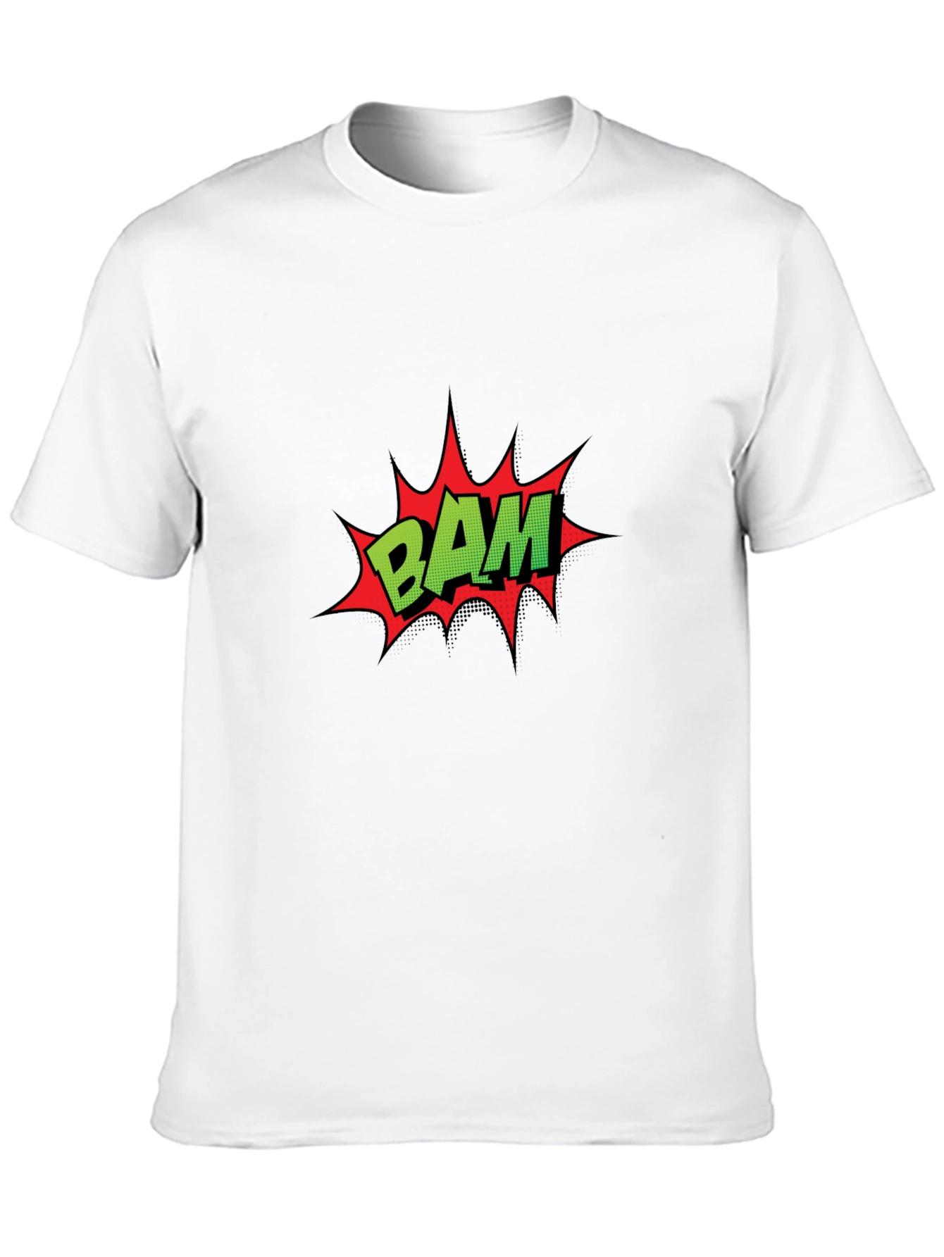 Comic Book Style BAM Black T-Shirt