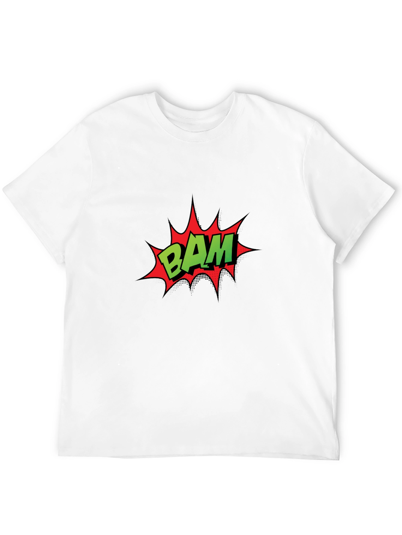 Comic Book Style BAM Black T-Shirt