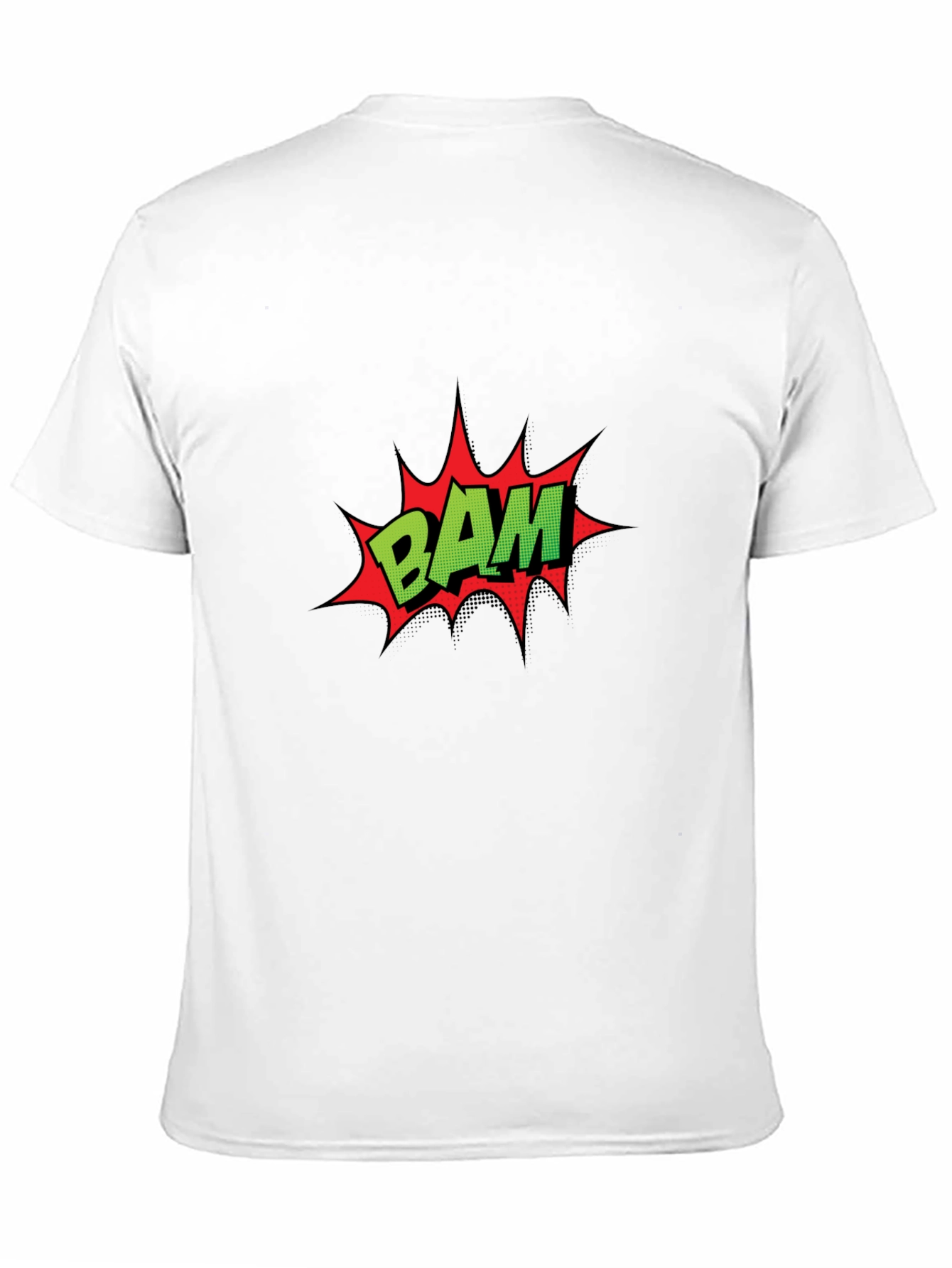 Comic Book Style BAM Black T-Shirt