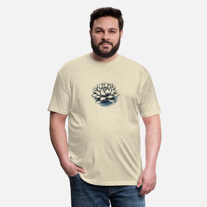 Modern Lotus Flower with Brushstroke Effect 3