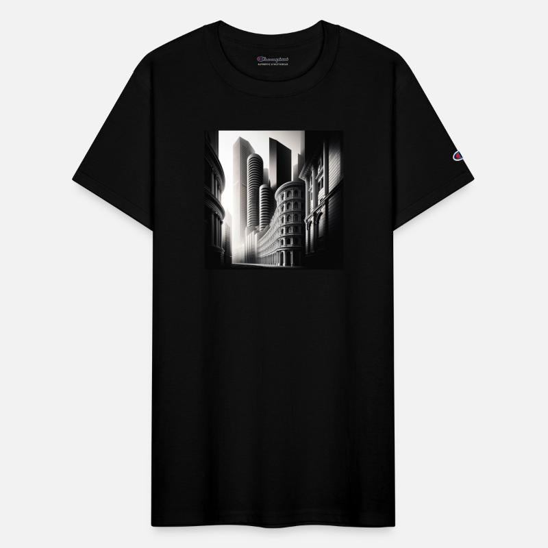 Modern Meets Historic Urban Architecture in Black