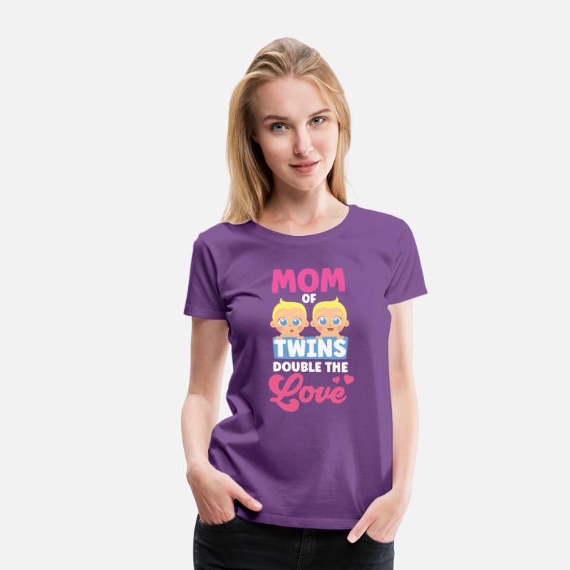 Mom Of Twins Double The Love Twin Sarcastic Humor