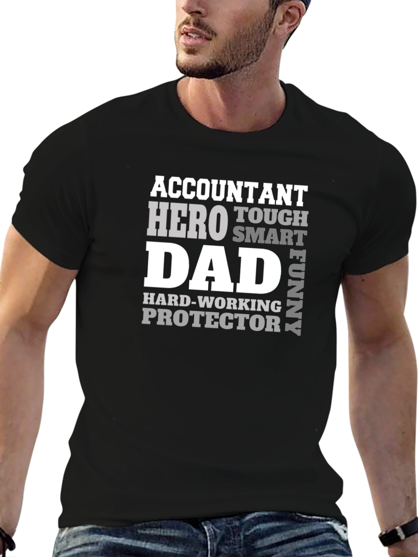 Accountant Hero Dad T-Shirt - Fathers Day Gift