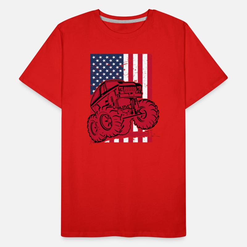 Monster Truck American Flag