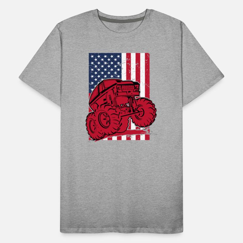 Monster Truck American Flag