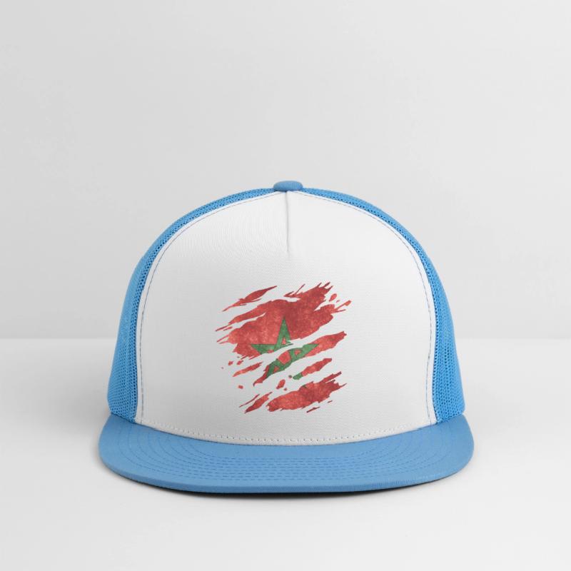 Morocco - national flag, scratches, cracks