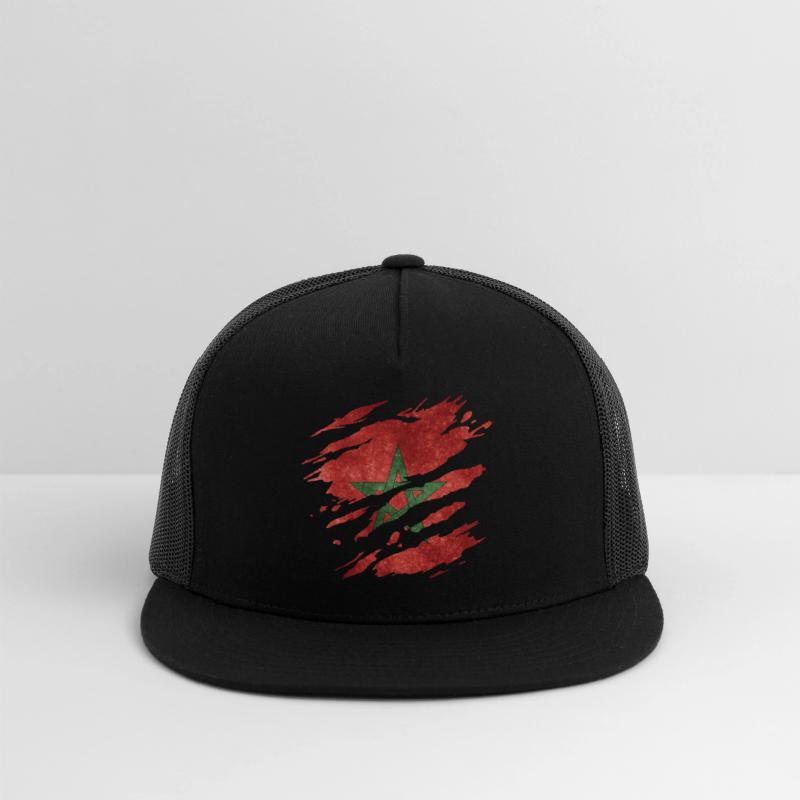 Morocco - national flag, scratches, cracks