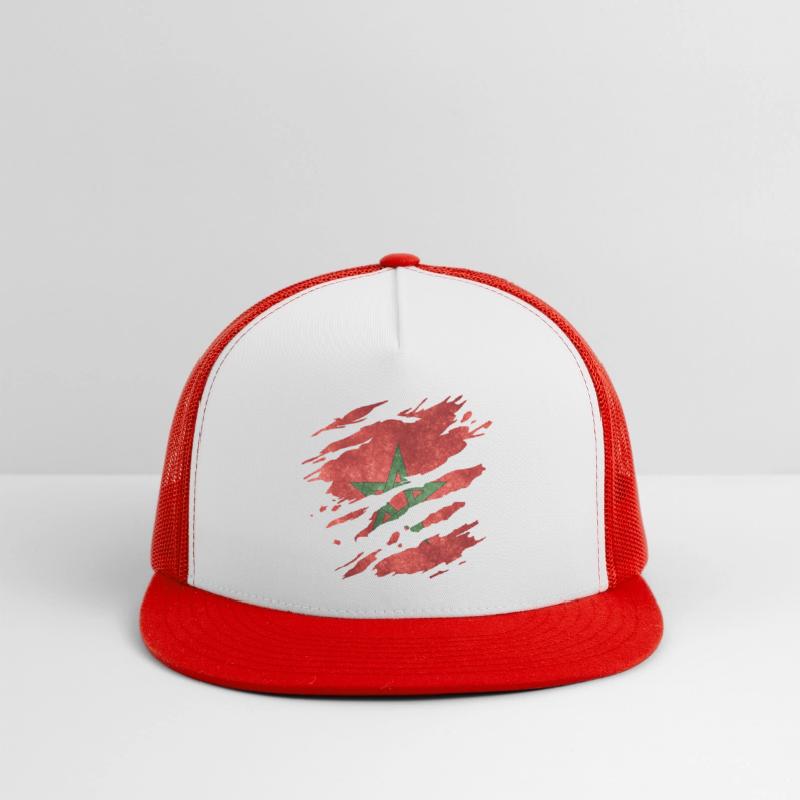 Morocco - national flag, scratches, cracks