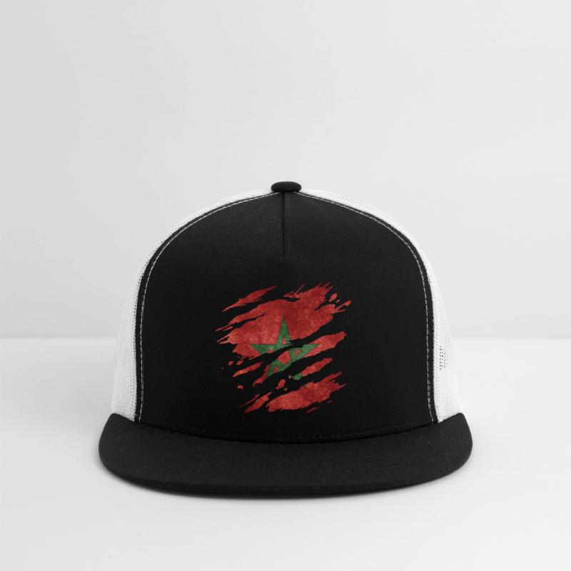Morocco - national flag, scratches, cracks