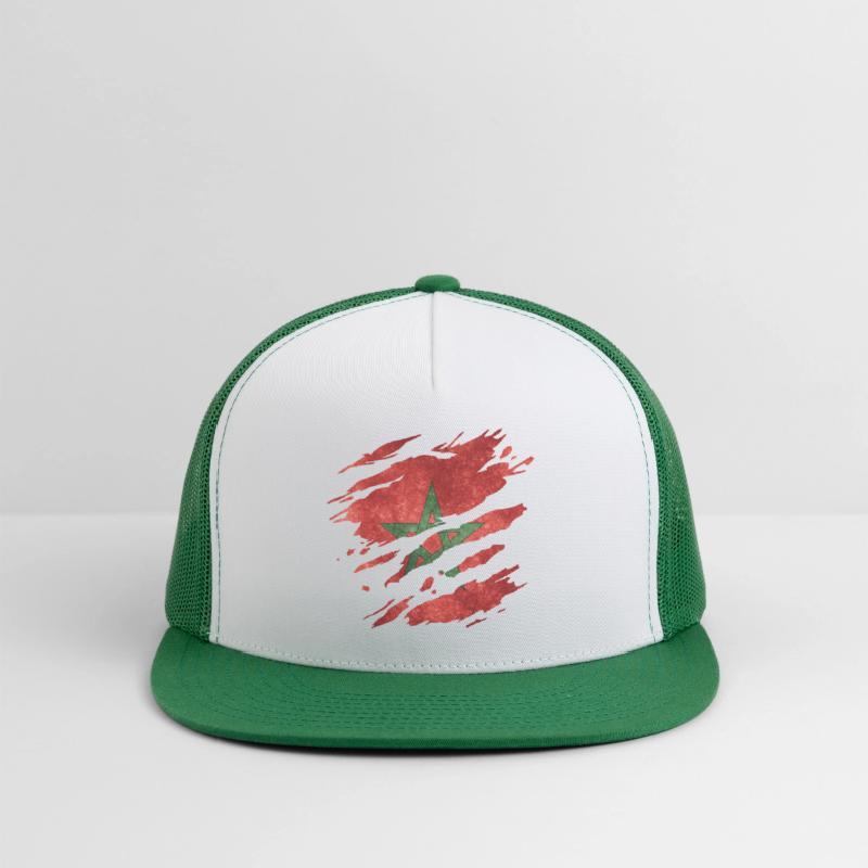 Morocco - national flag, scratches, cracks