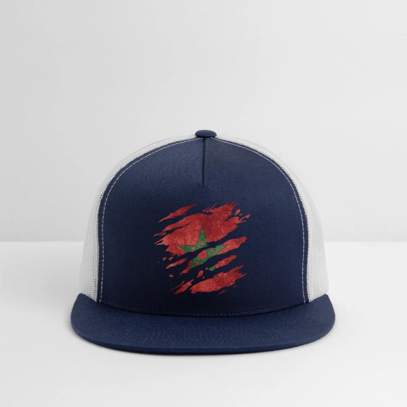 Morocco - national flag, scratches, cracks