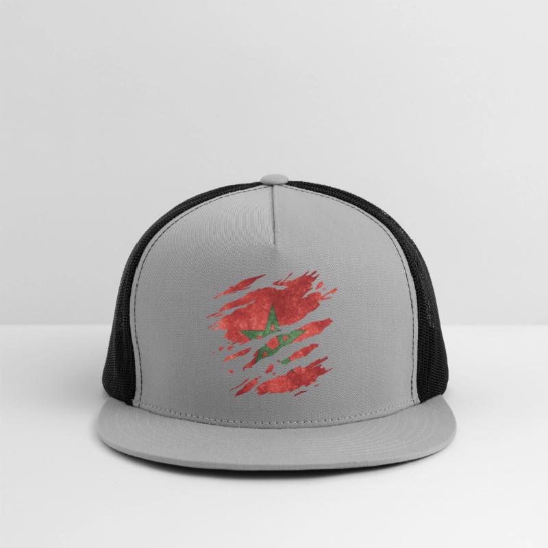 Morocco - national flag, scratches, cracks