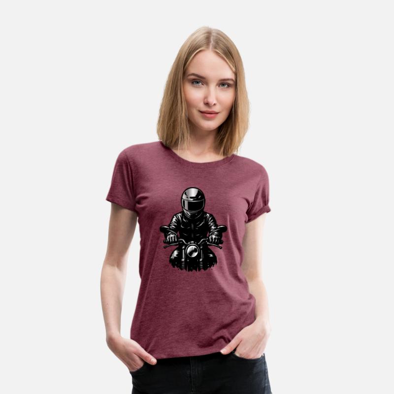 Motorcyclist in Helmet - Front View Illustration