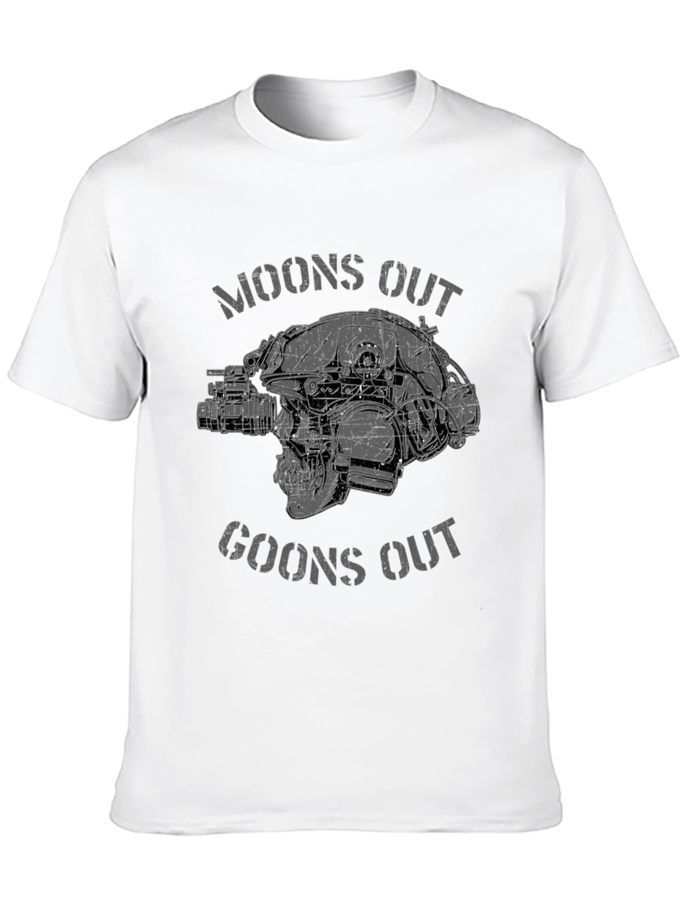 Moons Out Goons Out Skull Graphic Tee