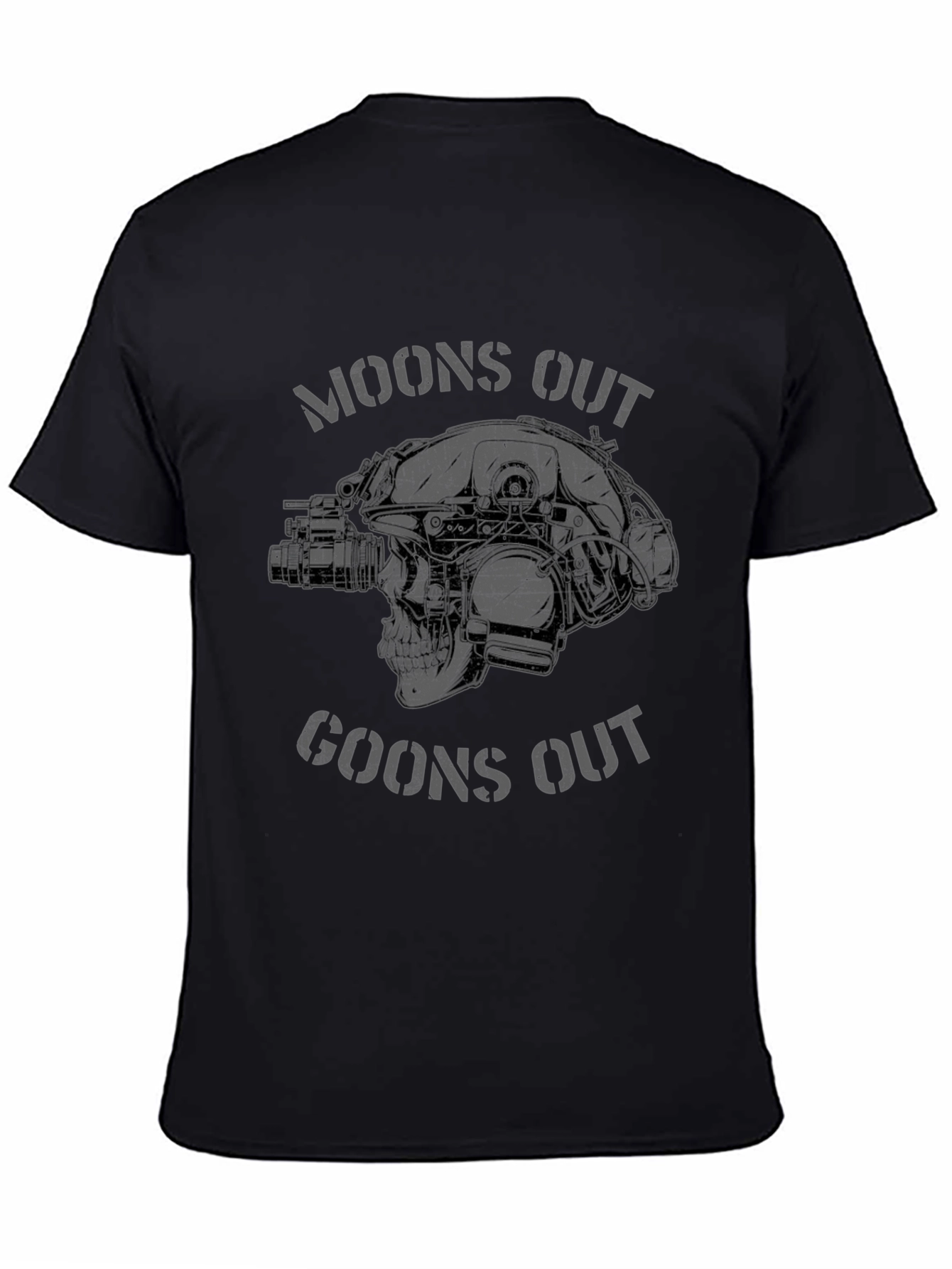 Moons Out Goons Out Skull Graphic Tee