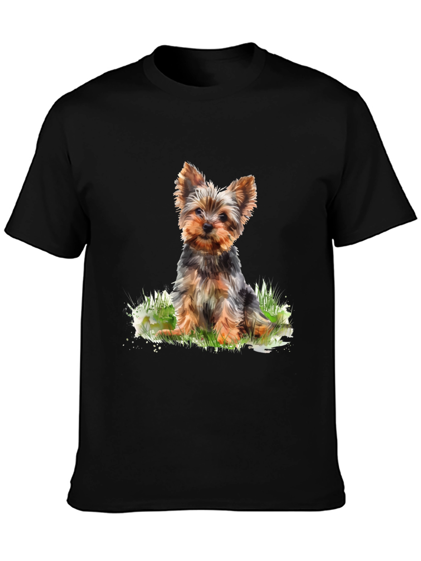 Yorkie Dog Print T-Shirt - Cute Puppy Tee