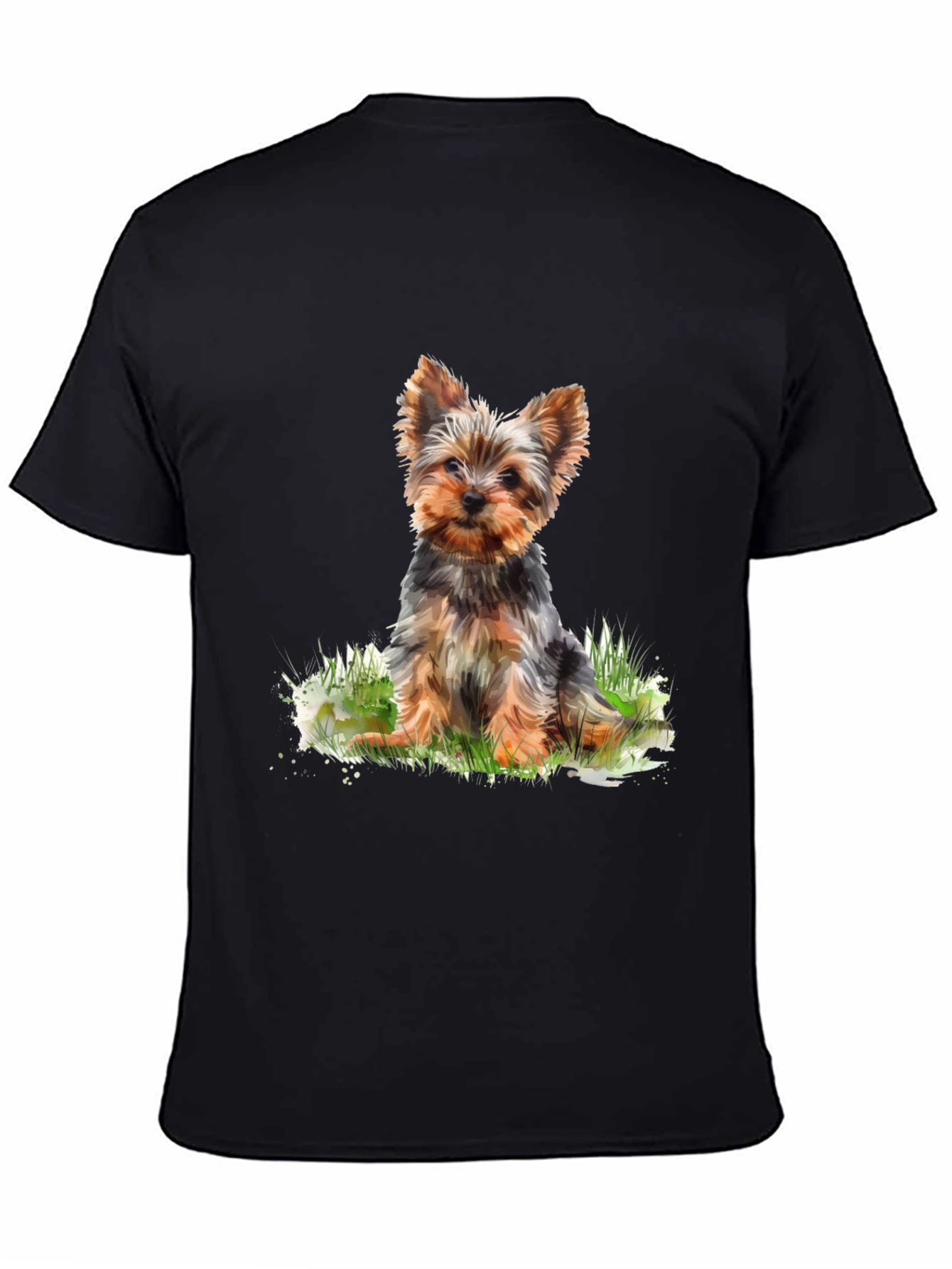 Yorkie Dog Print T-Shirt - Cute Puppy Tee