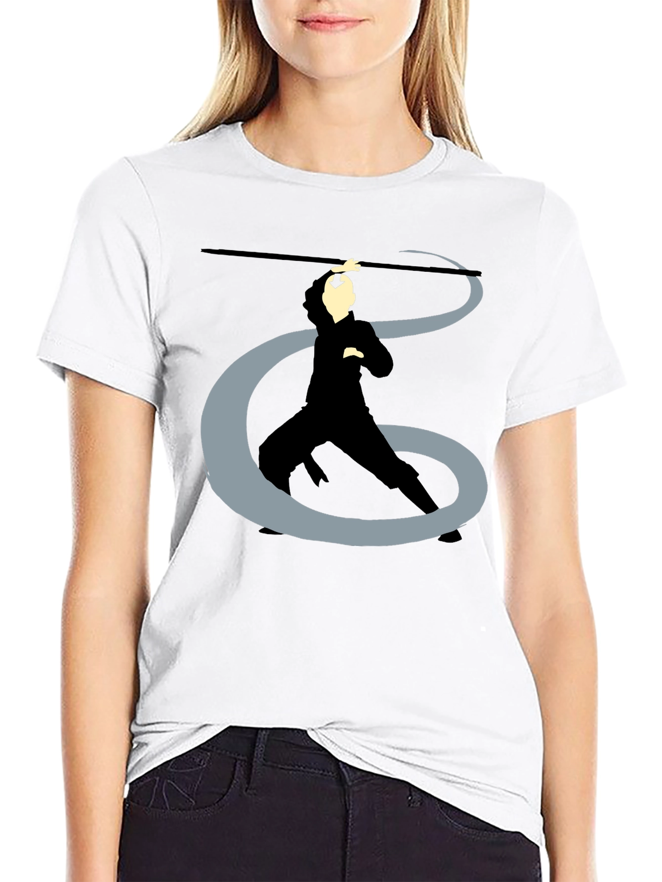 Avatar Aang T-Shirt - Black Graphic Print