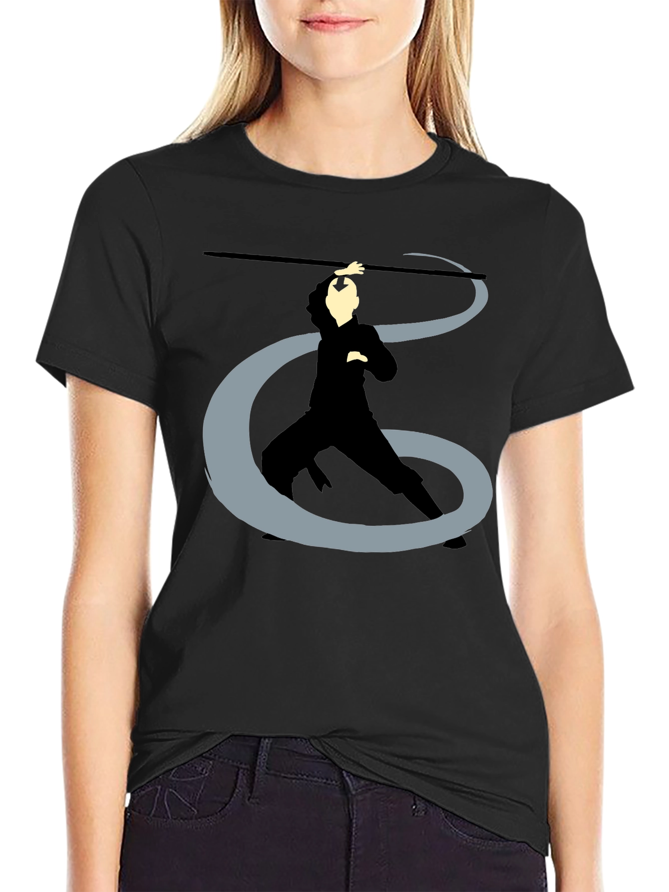 Avatar Aang T-Shirt - Black Graphic Print