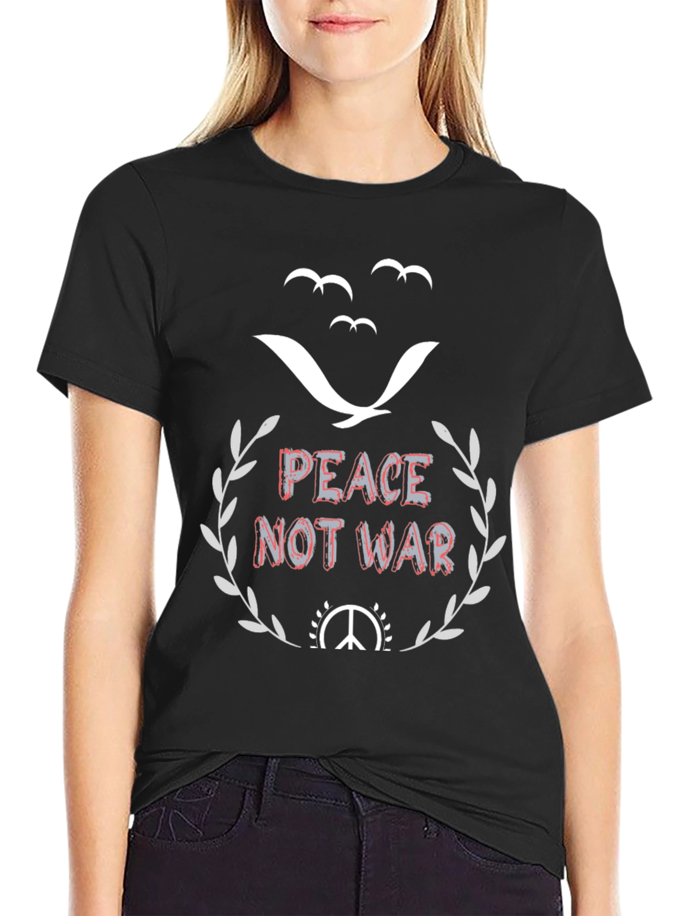 Peace Not War Graphic T-Shirt