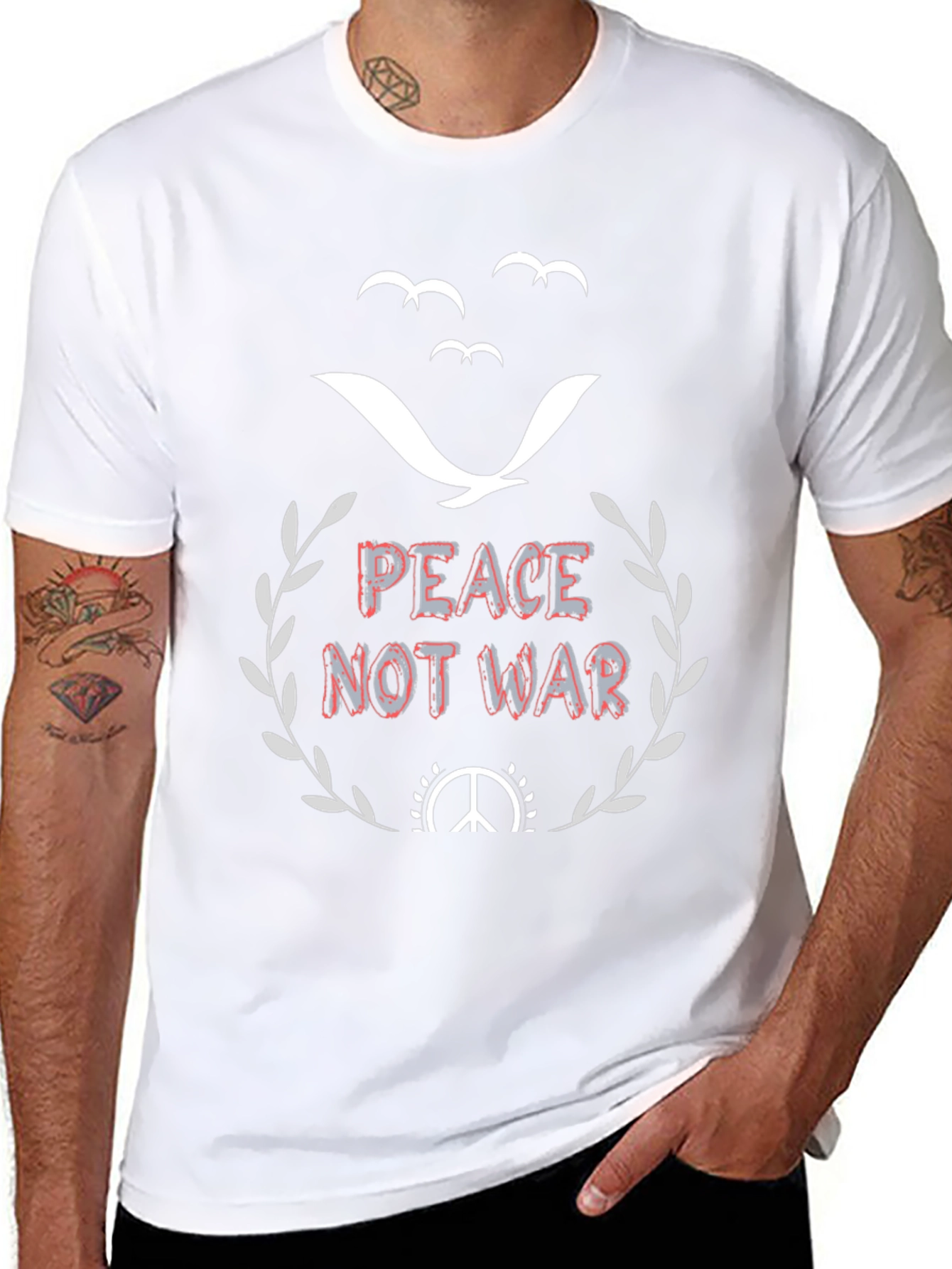 Peace Not War Graphic T-Shirt