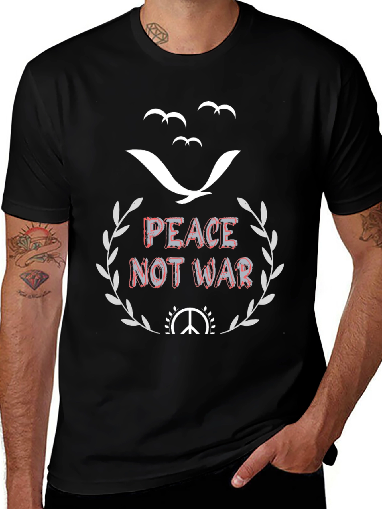 Peace Not War Graphic T-Shirt