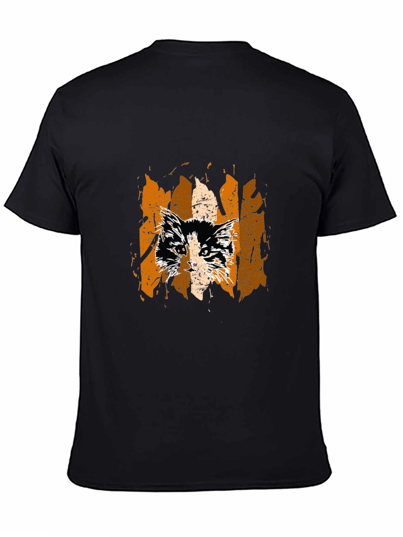 Cat Grunge Graphic Tee - Stylish Unisex T-Shirt