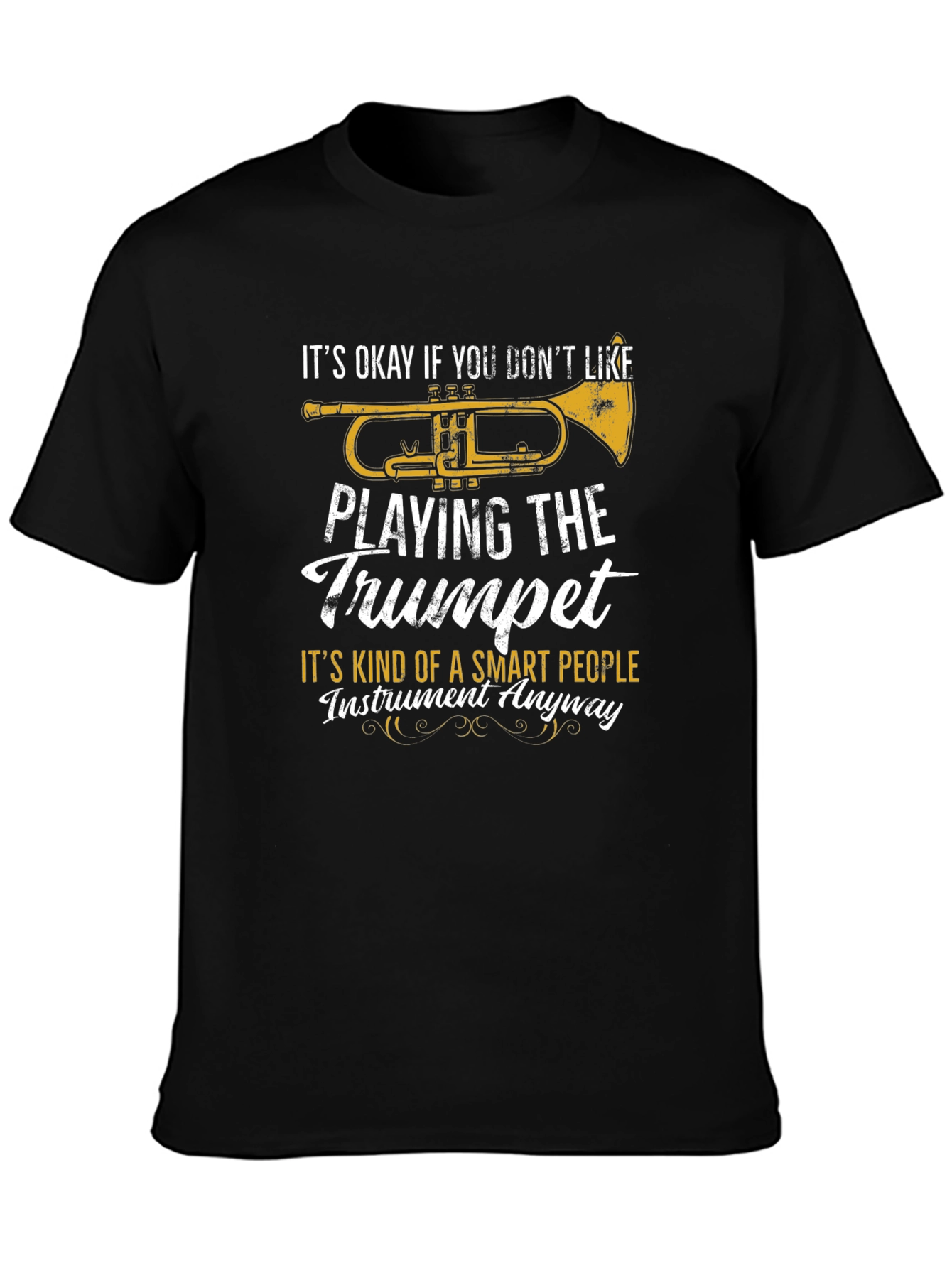 Trumpet Player Graphic T-Shirt Funny Musician Tee