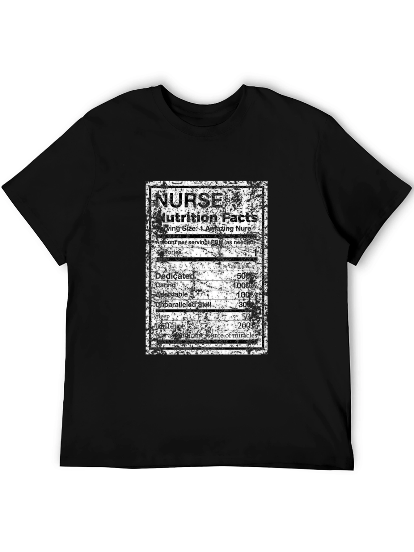 Nurse Nutrition Facts T-Shirt - Funny RN Apparel