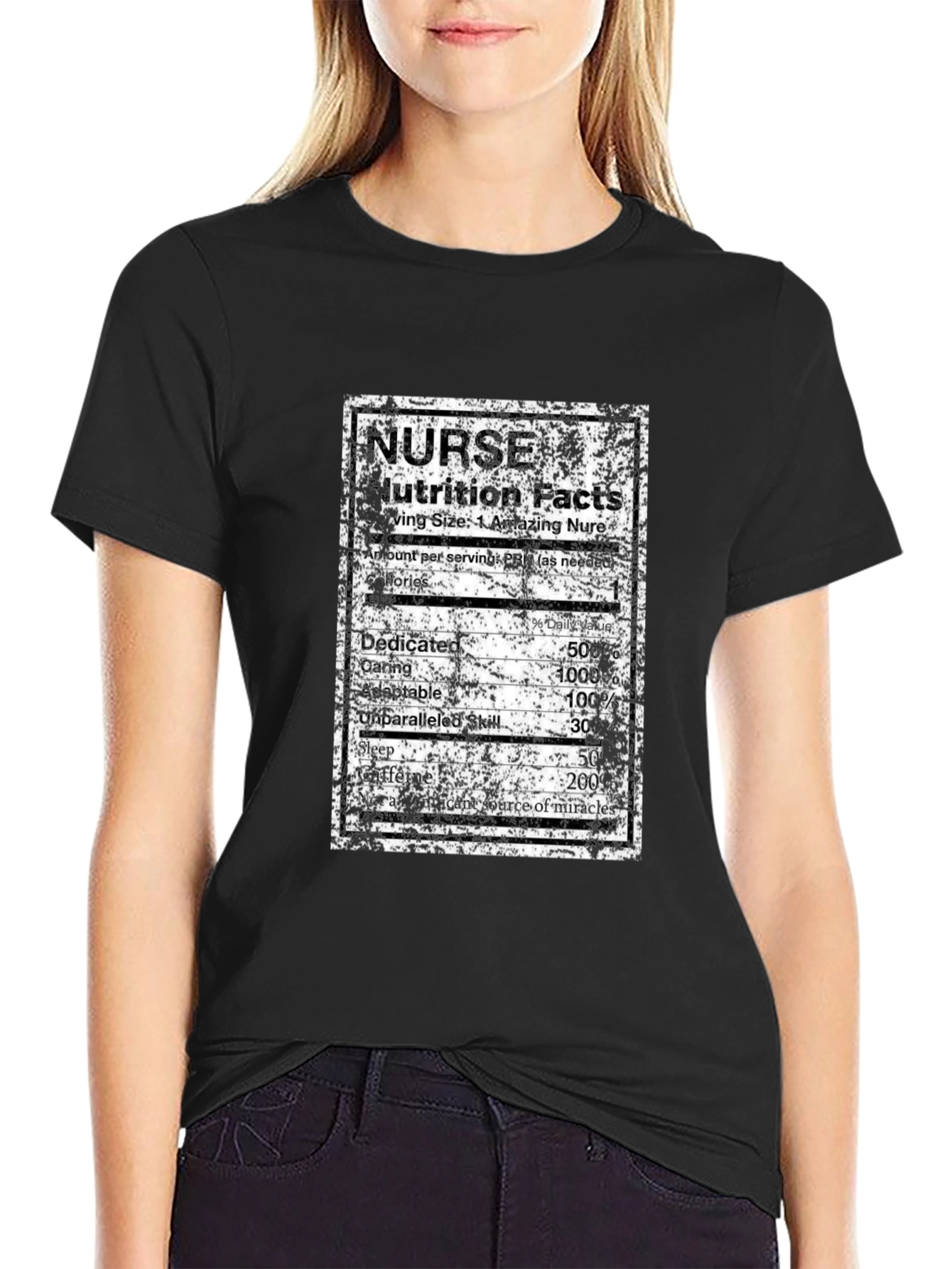 Nurse Nutrition Facts T-Shirt - Funny RN Apparel