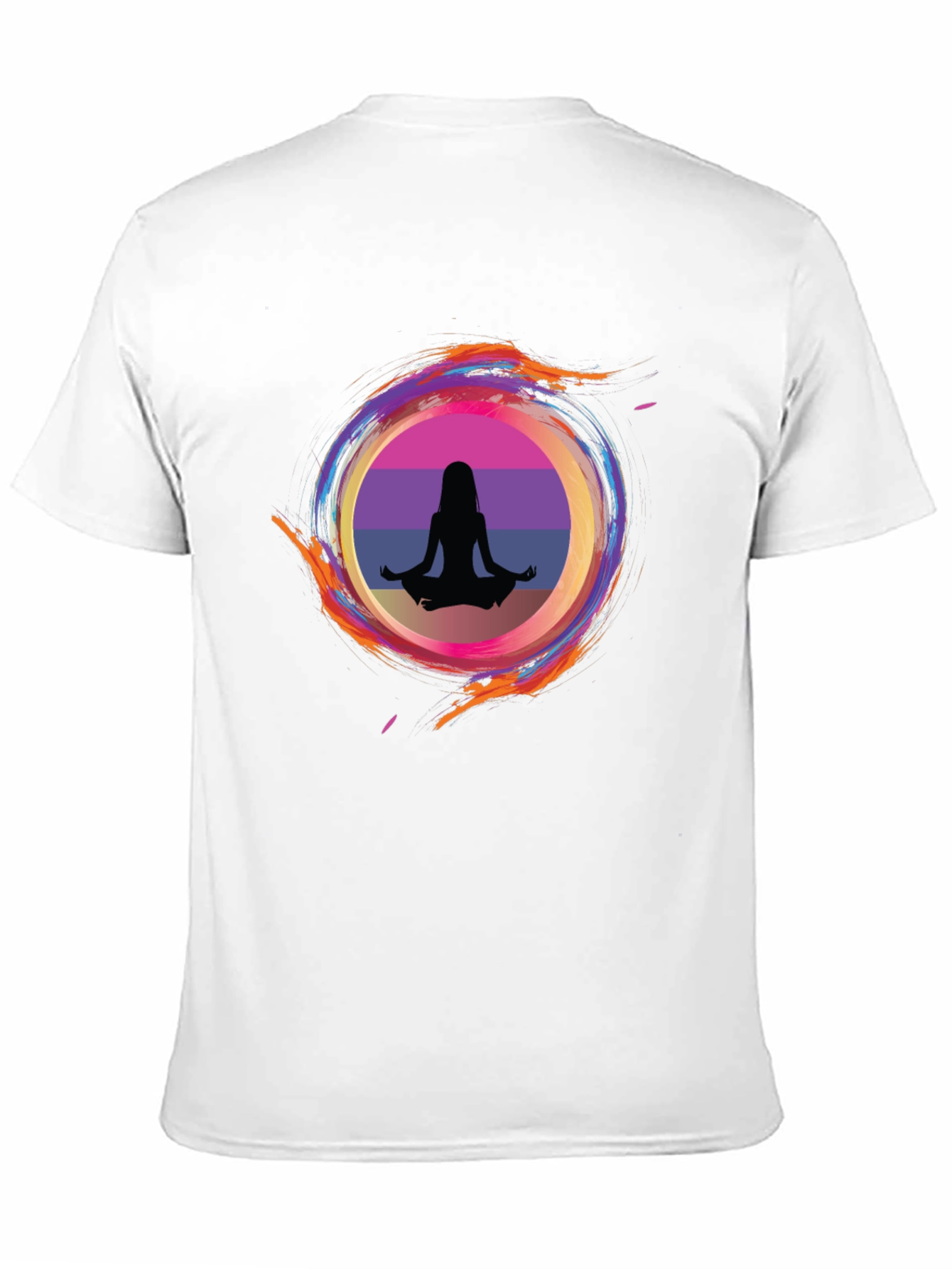 Zen Circle Graphic Tee - Relaxed Fit Black T-Shirt