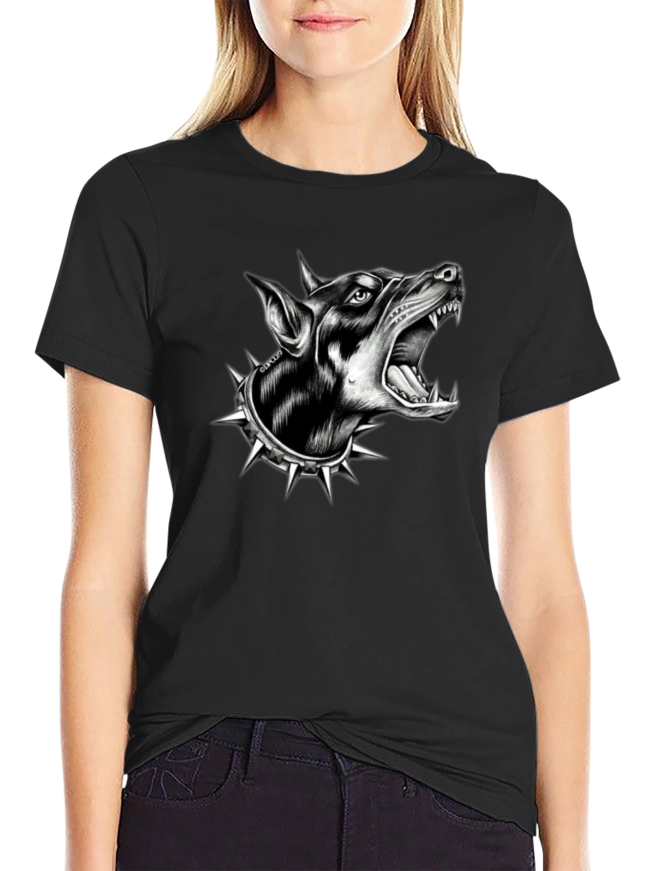 Dog Graphic T-Shirt - Edgy Canine Design