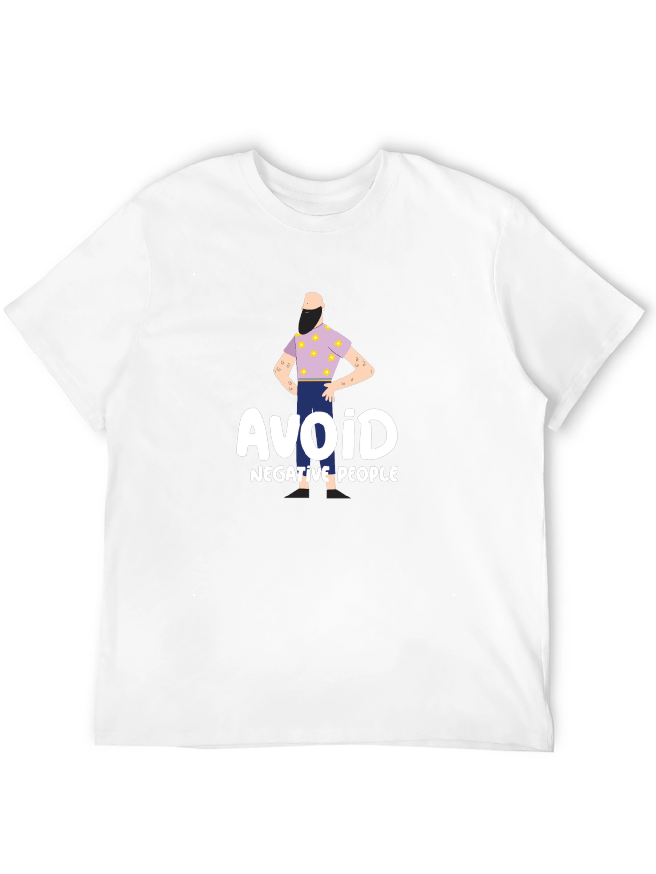 Avoid Negative People T-Shirt - Funny Graphic Tee