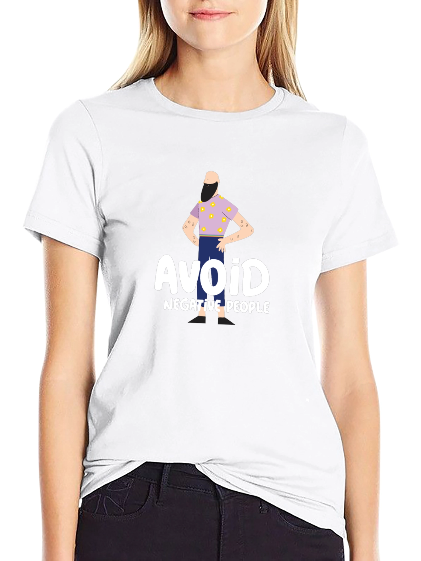 Avoid Negative People T-Shirt - Funny Graphic Tee