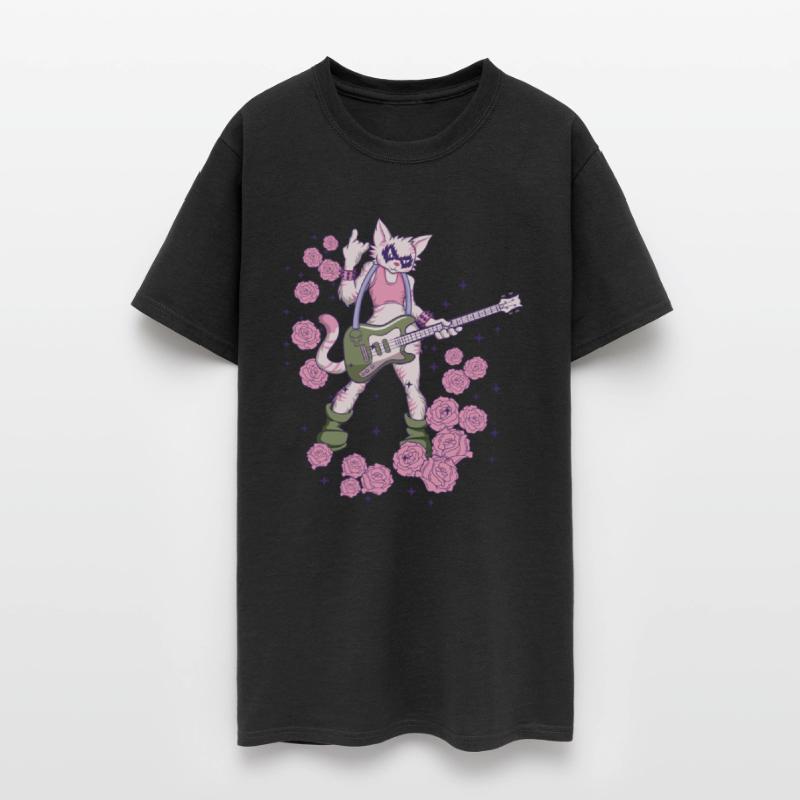 Musician Cat Plays Guitar Instruments Rock Metal