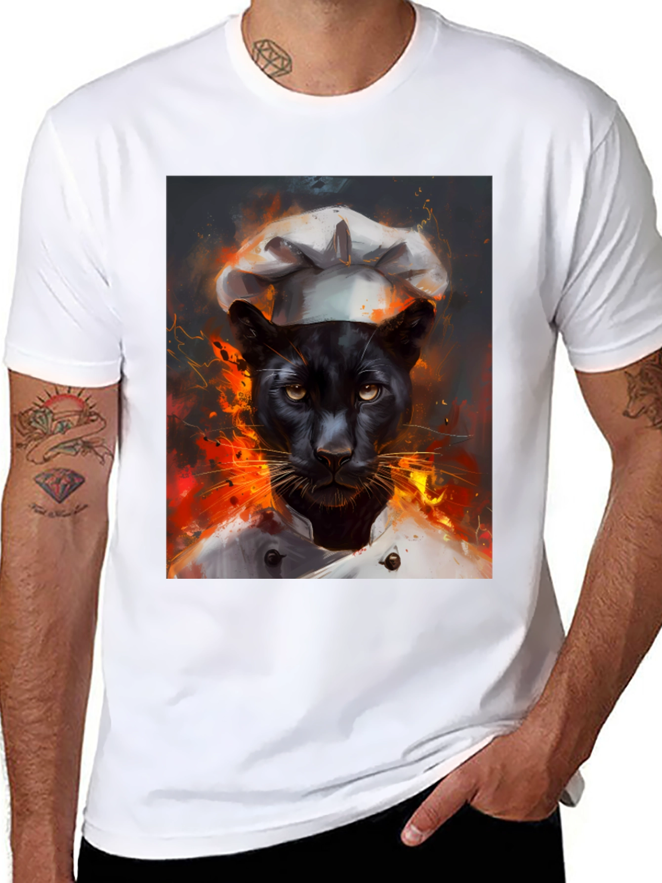Chef Panther Graphic T-Shirt