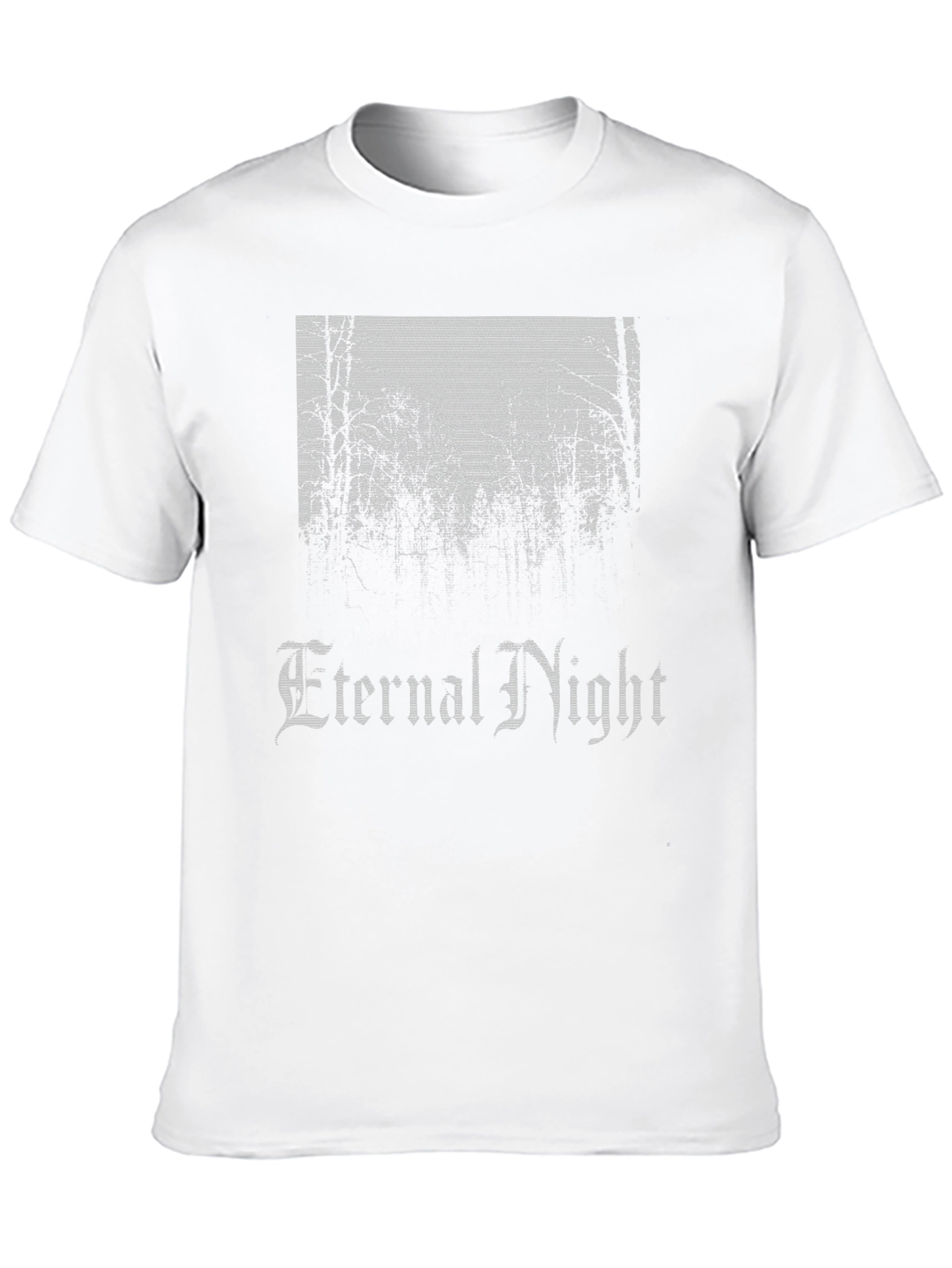 Eternal Night Graphic Print Black T-Shirt