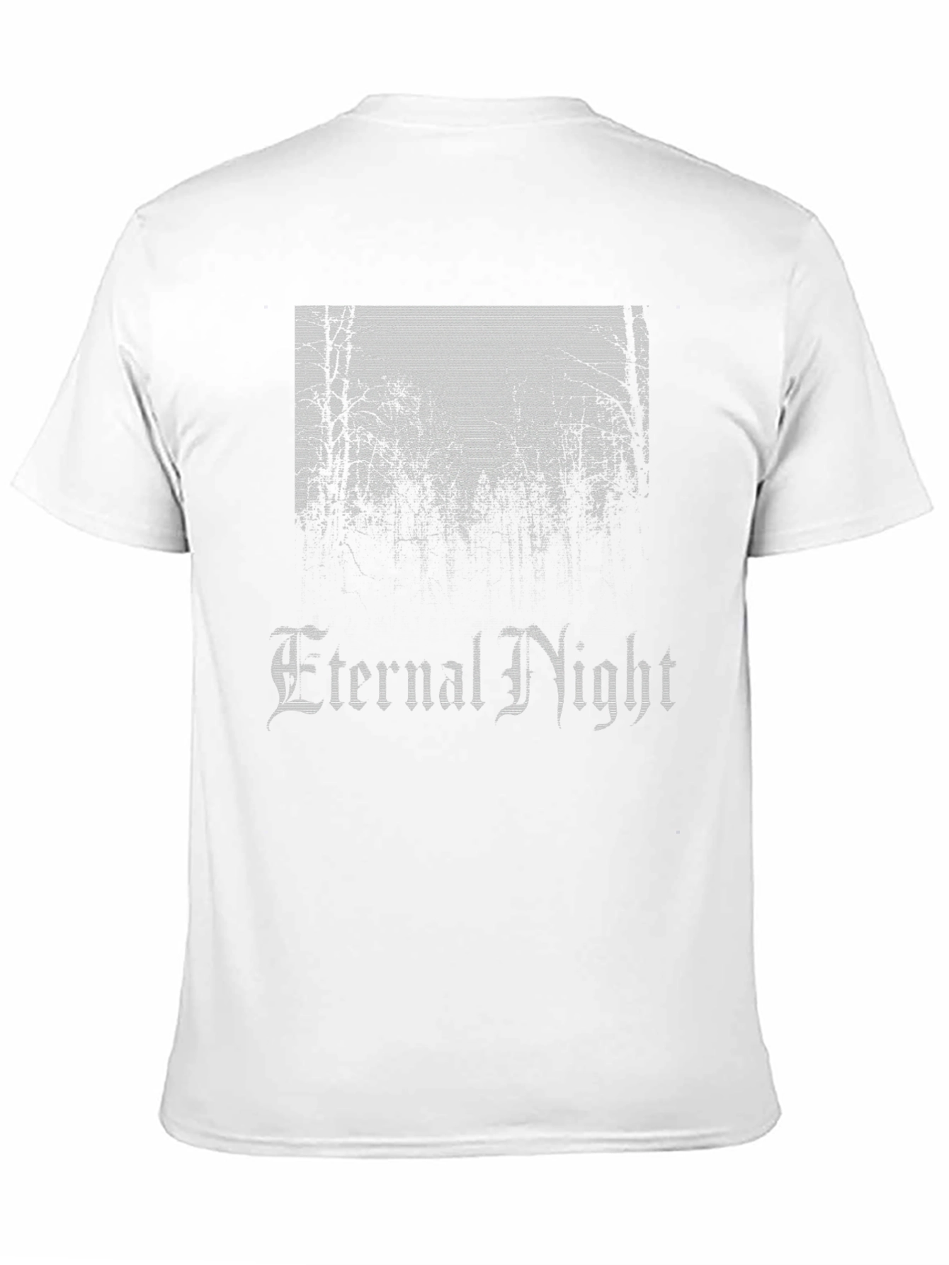 Eternal Night Graphic Print Black T-Shirt