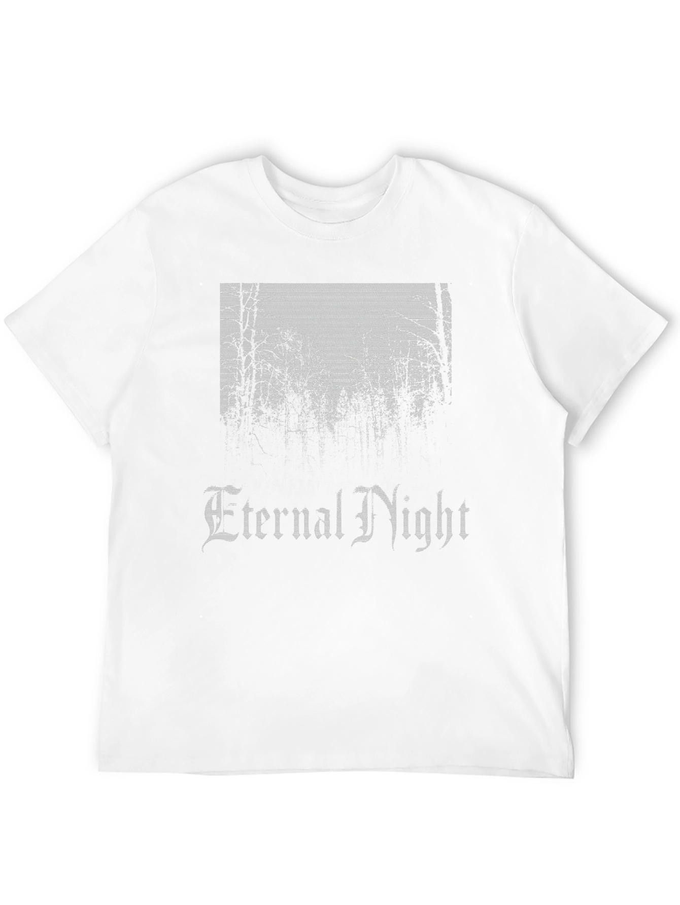 Eternal Night Graphic Print Black T-Shirt