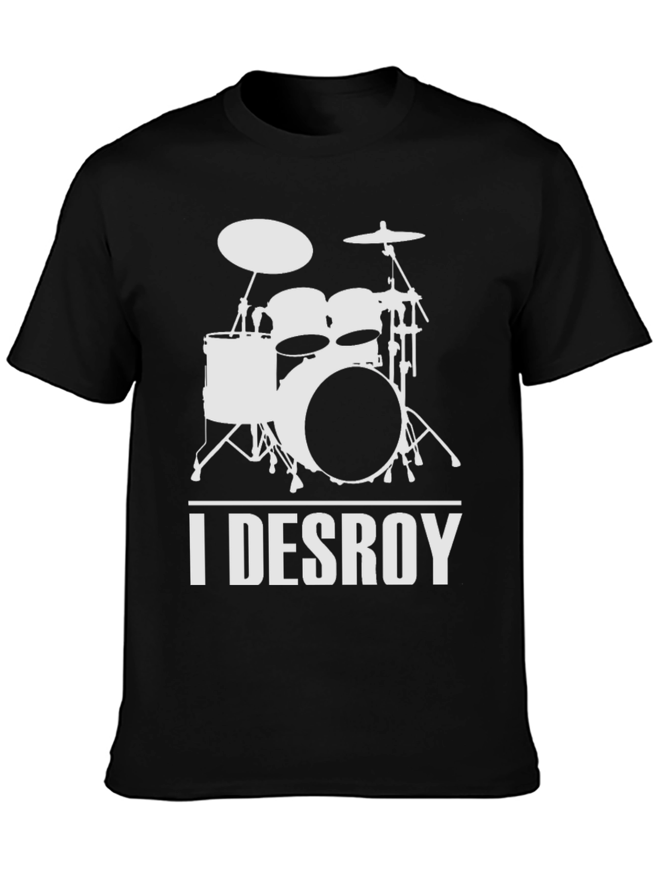 I DESROY Drummer T-Shirt - Rock Music Tee