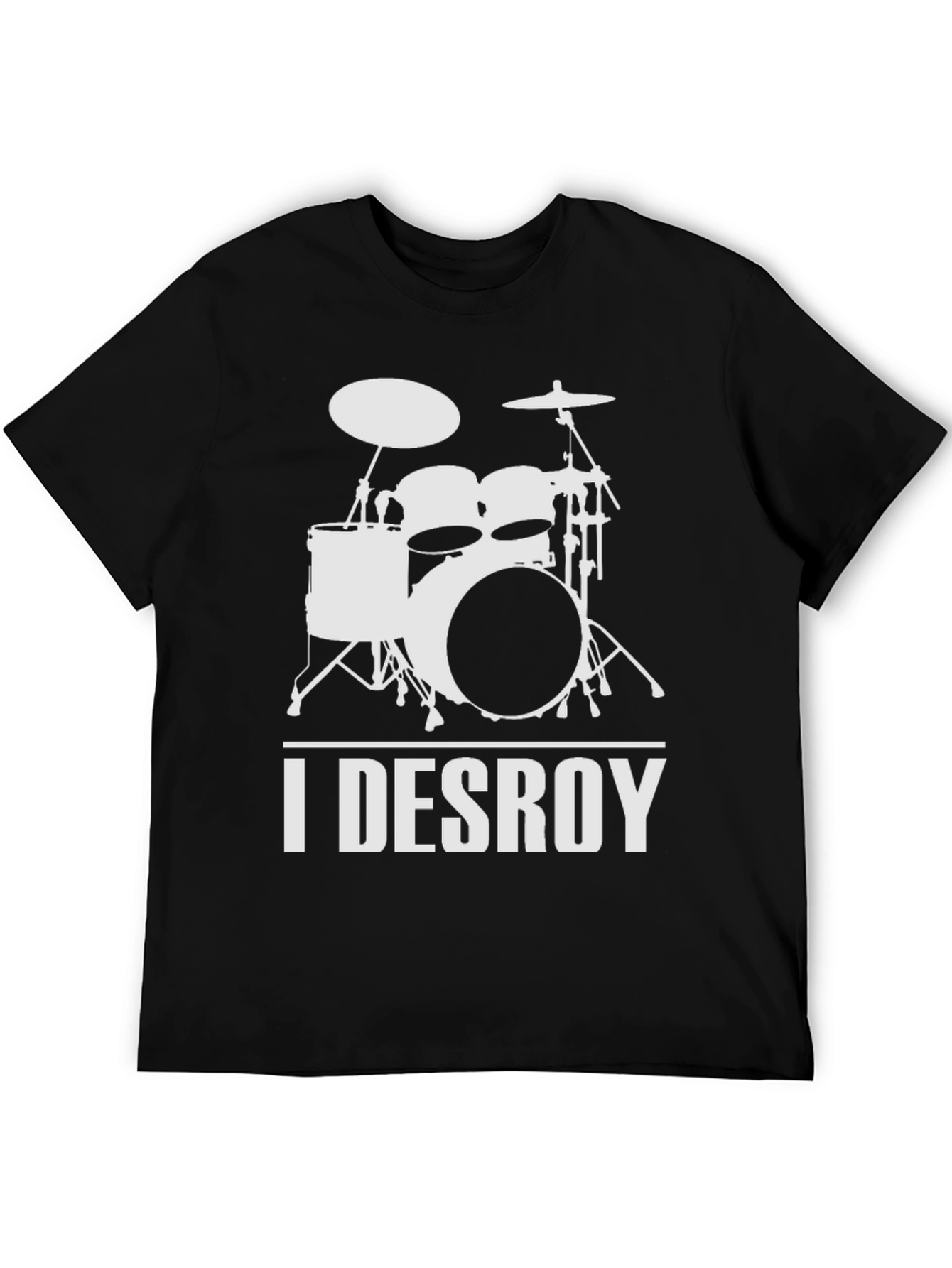 I DESROY Drummer T-Shirt - Rock Music Tee