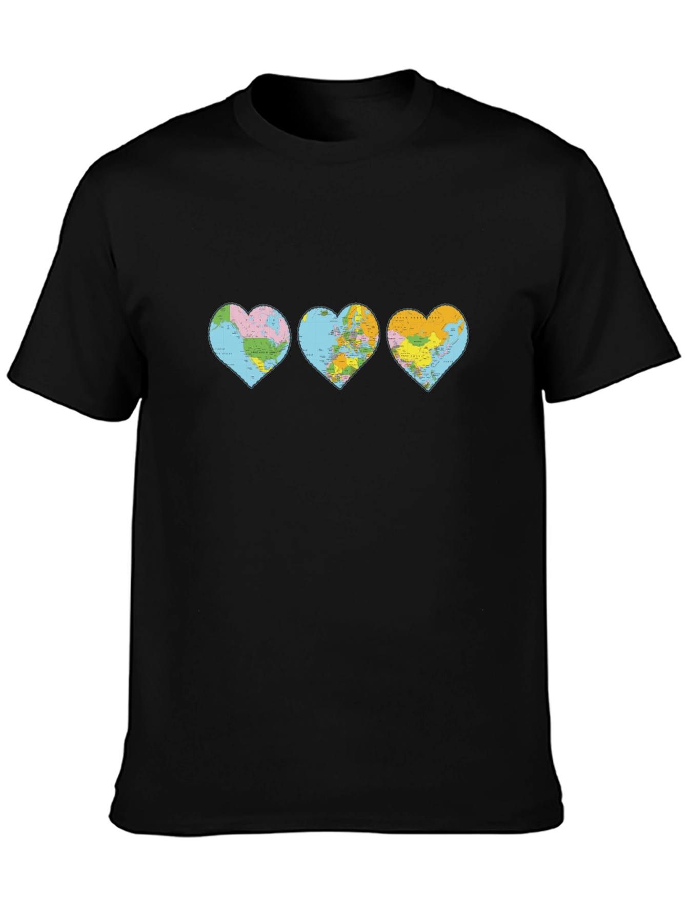 World Map Heart T-Shirt
