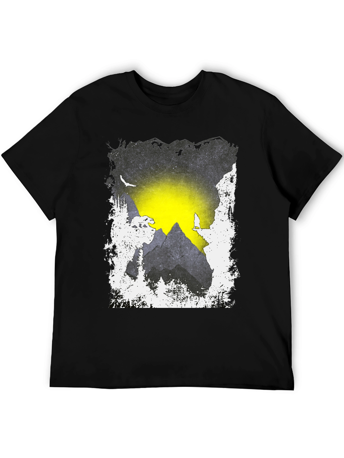 Mountain Vista Graphic Tee - Black
