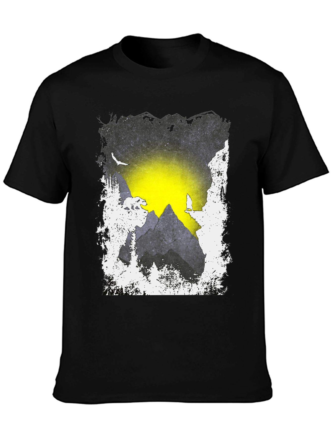 Mountain Vista Graphic Tee - Black