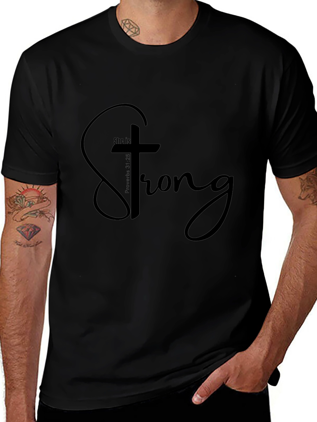 She is Strong Christian T-Shirt