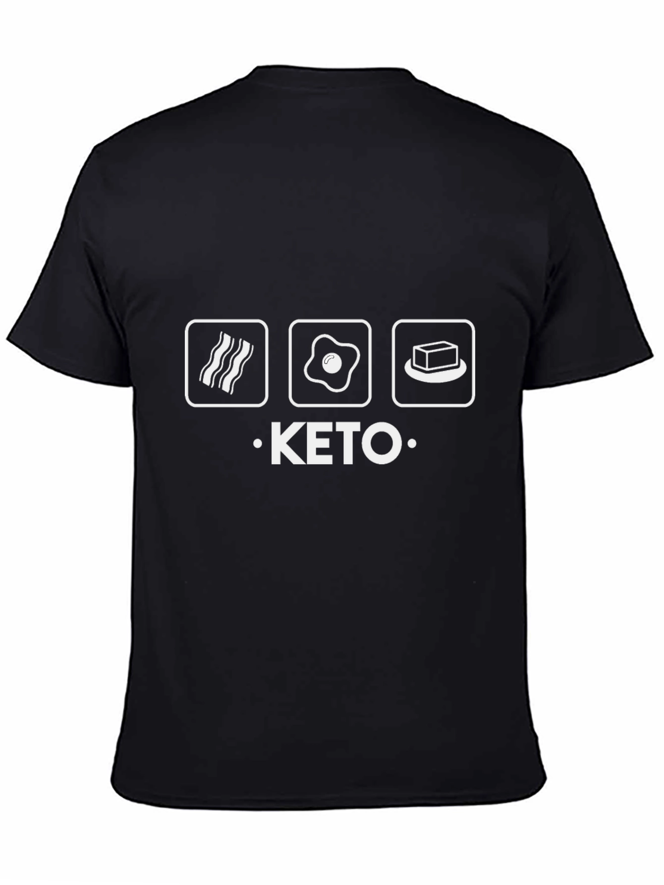 Keto Diet T-Shirt Bacon Egg Butter Funny Tee