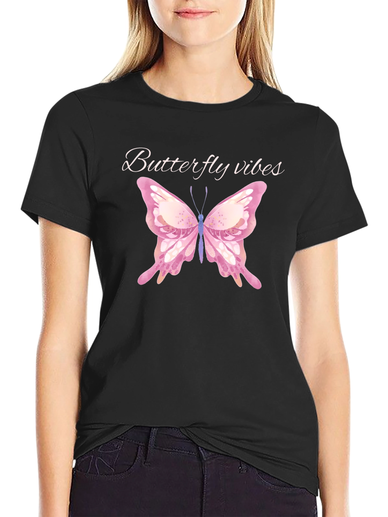 Butterfly Vibes Graphic T-Shirt