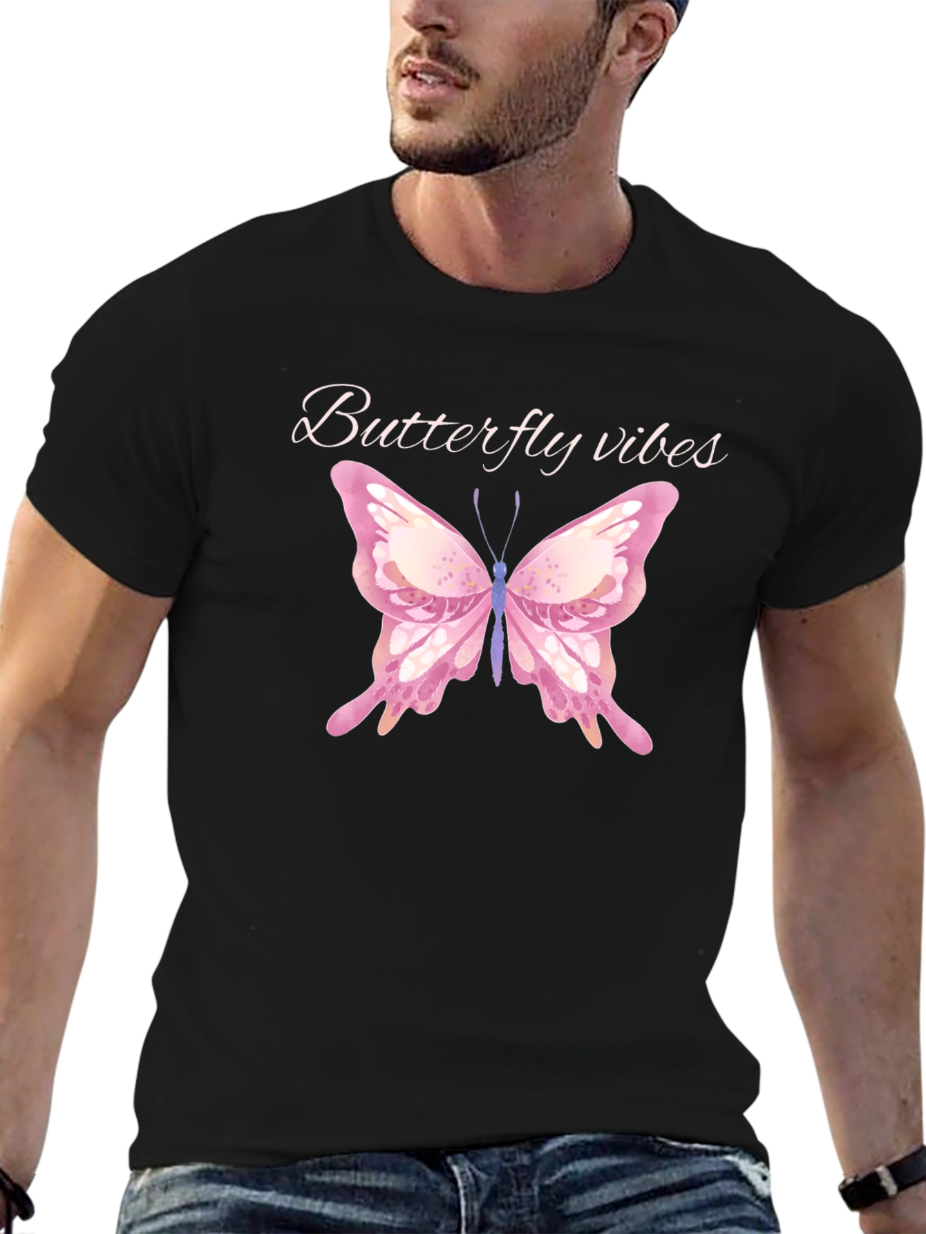 Butterfly Vibes Graphic T-Shirt